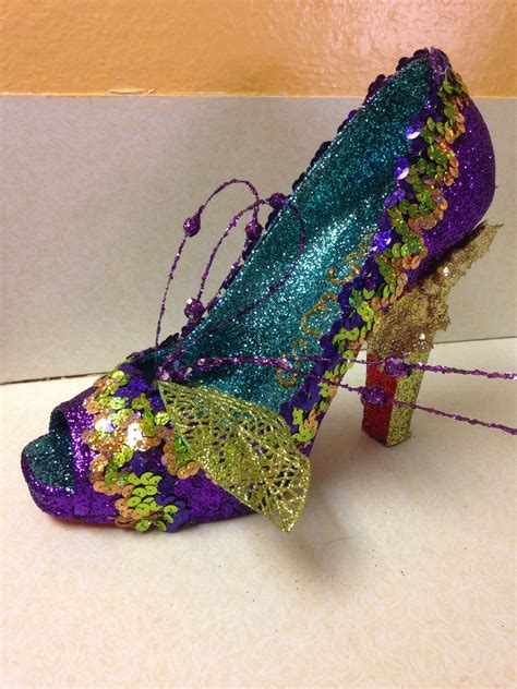 diy mardi gras shoes